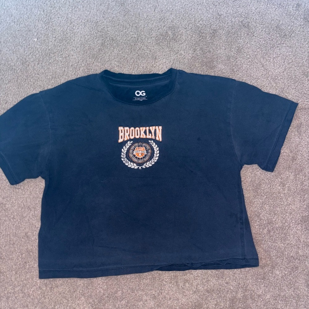 Black Short Sleeve Tee with Brooklyn Logo